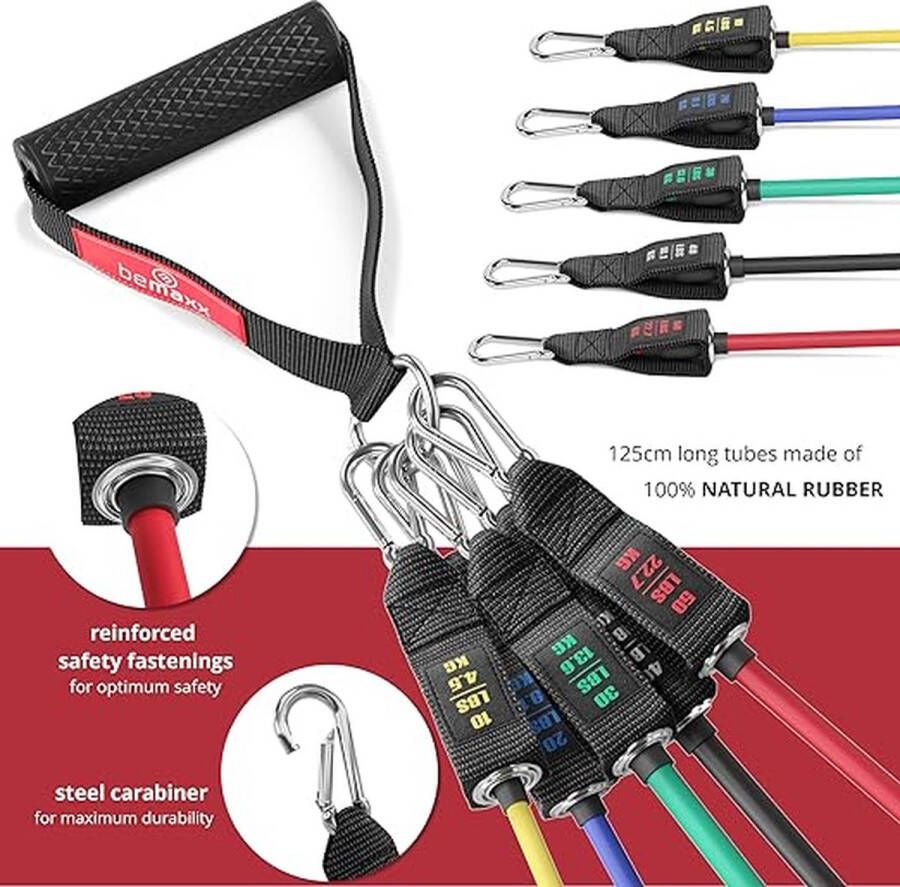 Weerstandsbanden Fitness Set 5 ‎27 x 15 x 25 cm
