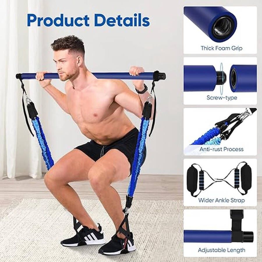 Weerstandsbanden Fitness Set 5 42 x 11 x 0.1 cm