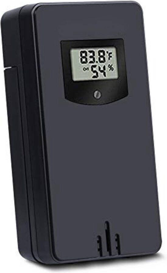 Weerstation draadloze buitensensor Weerstation met buitensensor Zwart 3 kanalen voor weerstation