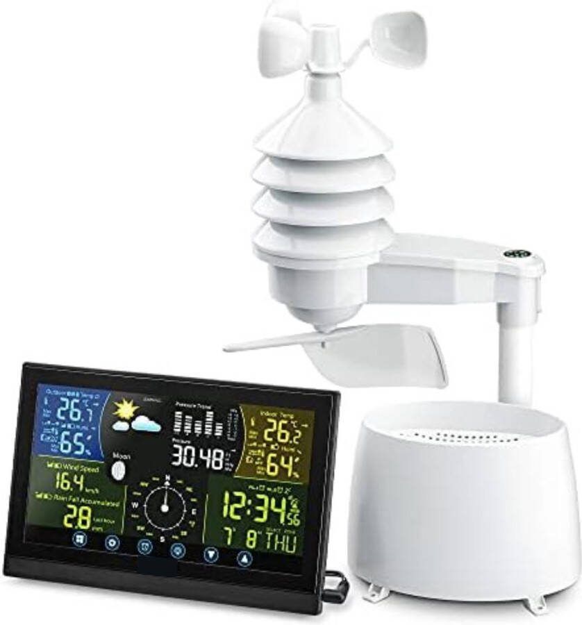 Weerstation Met Buitensensor Weerstation Draadloos Binnen Buiten