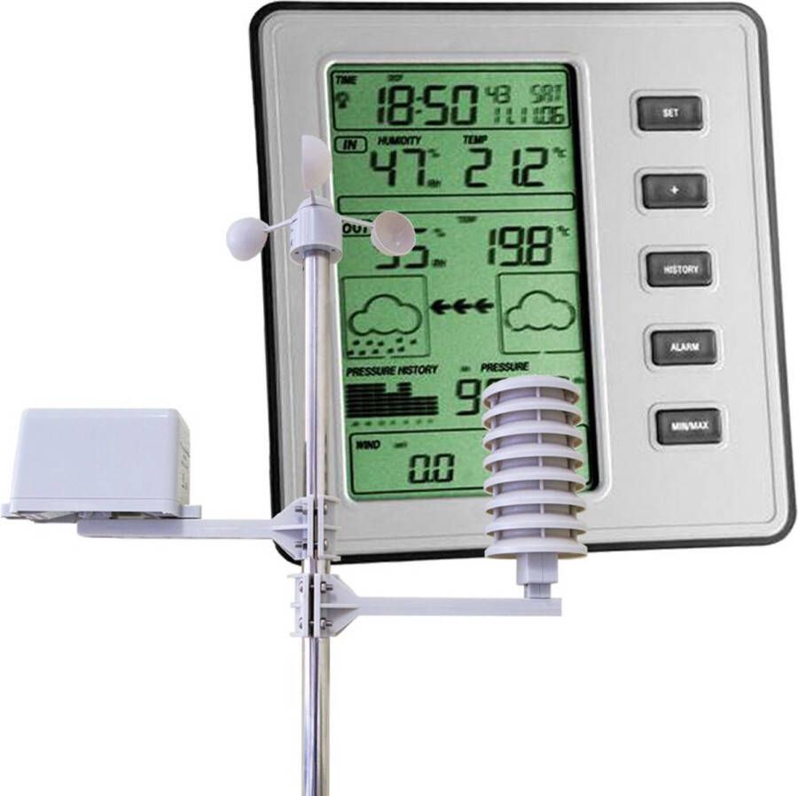 TFA-Dostmann 35.1077 digitale weerstation Zilver