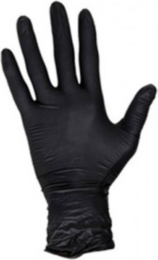 Wegwerp handschoenen Nitril handschoenen Zwart S Poedervrij 200 stuks
