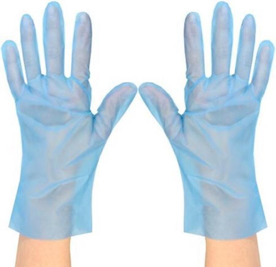 Wegwerp handschoenen TPE handschoenen Blauw L 200 stuks