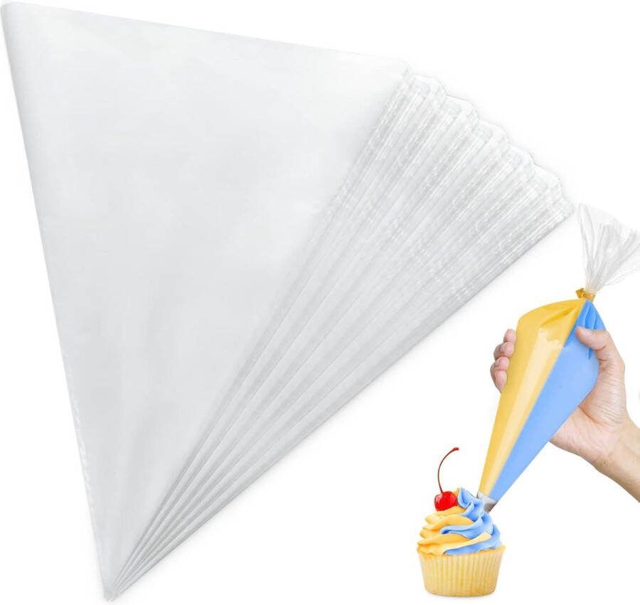 Wegwerp spuitzakken 100 stuks Twee kleuren 39 x 21 cm Professioneel Met spuitzakgespen Voor gebak en koekjes Huisbakken spuitzakken wegwerp