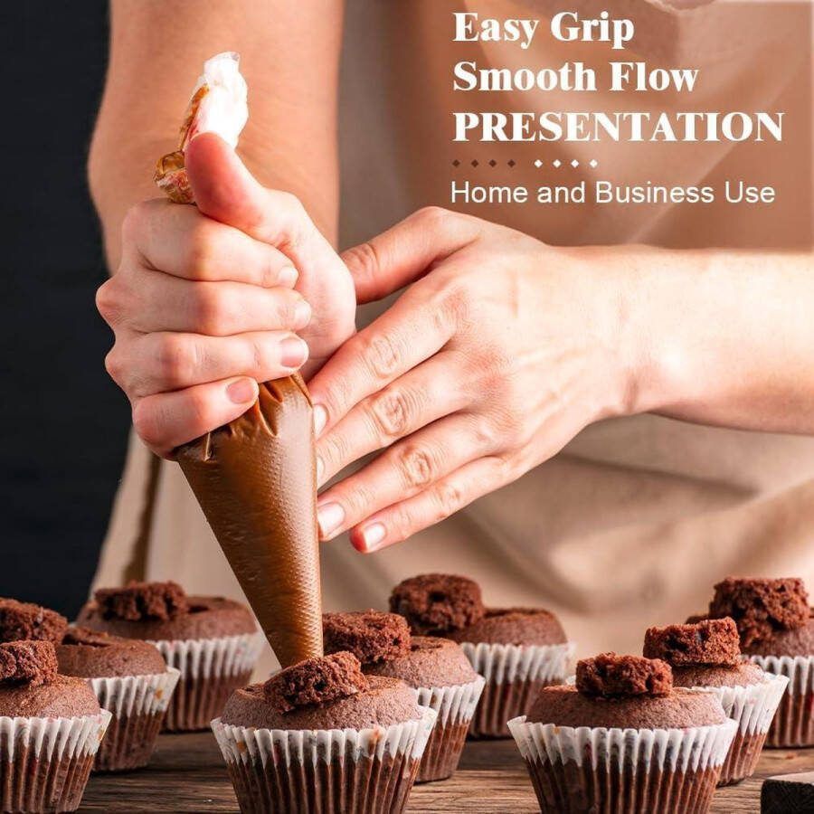 Wegwerp Spuitzakken 180 Stuks Heldere 25 cm Extra dik Professionele Doorzichtige Plastic Piping Bags Taart Cupcake Dessert Koekjes Decoratie spuitzakken wegwerp