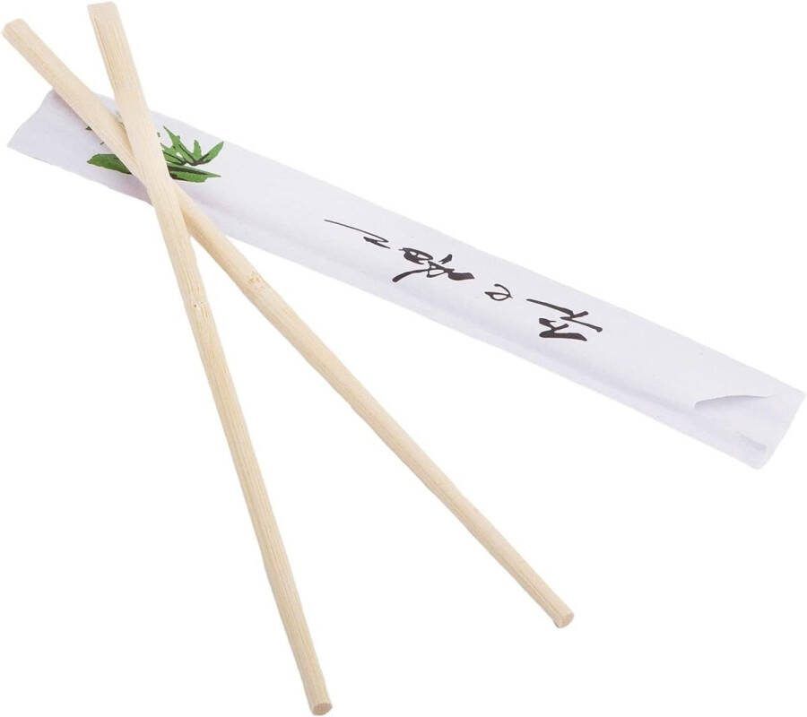 Wegwerp Sushi Bamboe eetstokjes 21 cm (Pack van 1000 paar) voor noedels SKIR'CO
