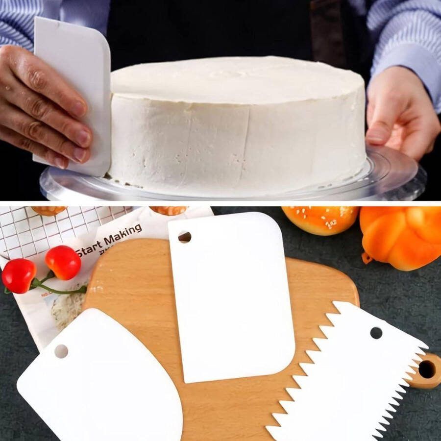 Wegwerpspuitzakken set 300 stuks 3 maten taart decoreren glazuur Piping met 10 zakjes en 3 kammen spuitzakken wegwerp