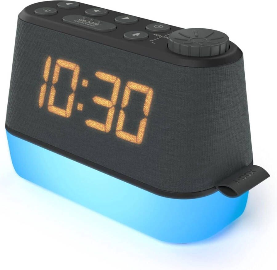Wekkerradio Dubbel Alarm digitale wekker USB 6 verschillende RGB-lampen Ontspanningsgeluiden