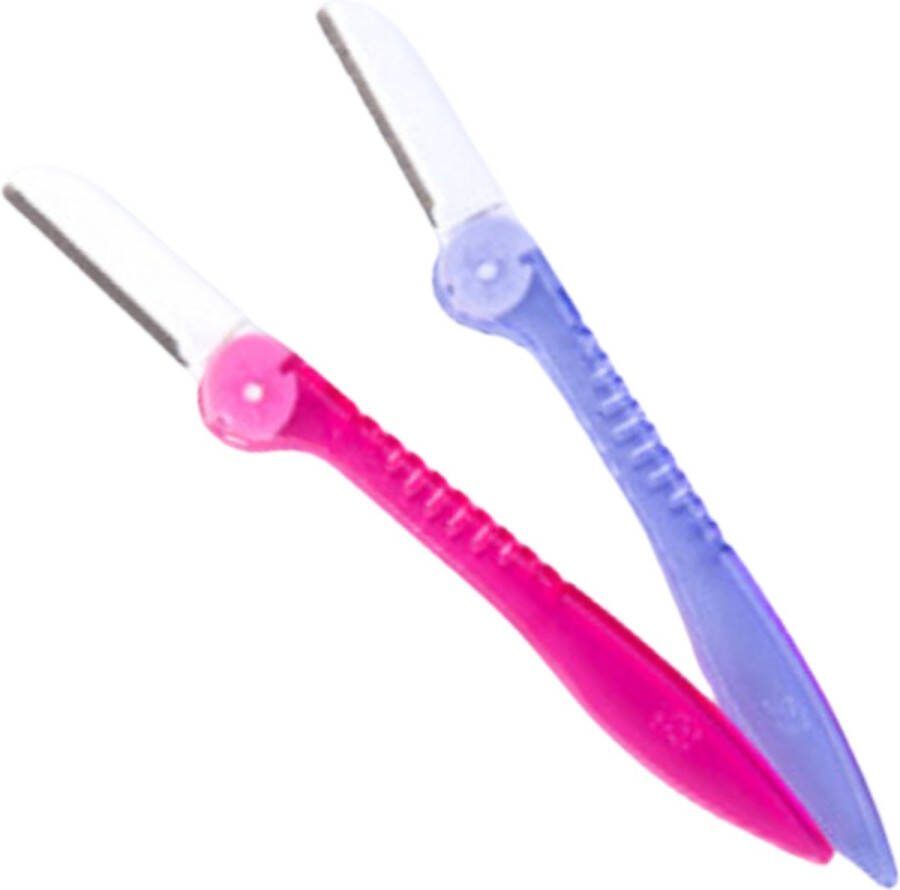 Wenkbrauw Mesje Dermaplaning Dermaplanning Scheermesjes Gezicht Wenkbrauw Scheermesje Eyebrow Razor Roze 10 Stuks