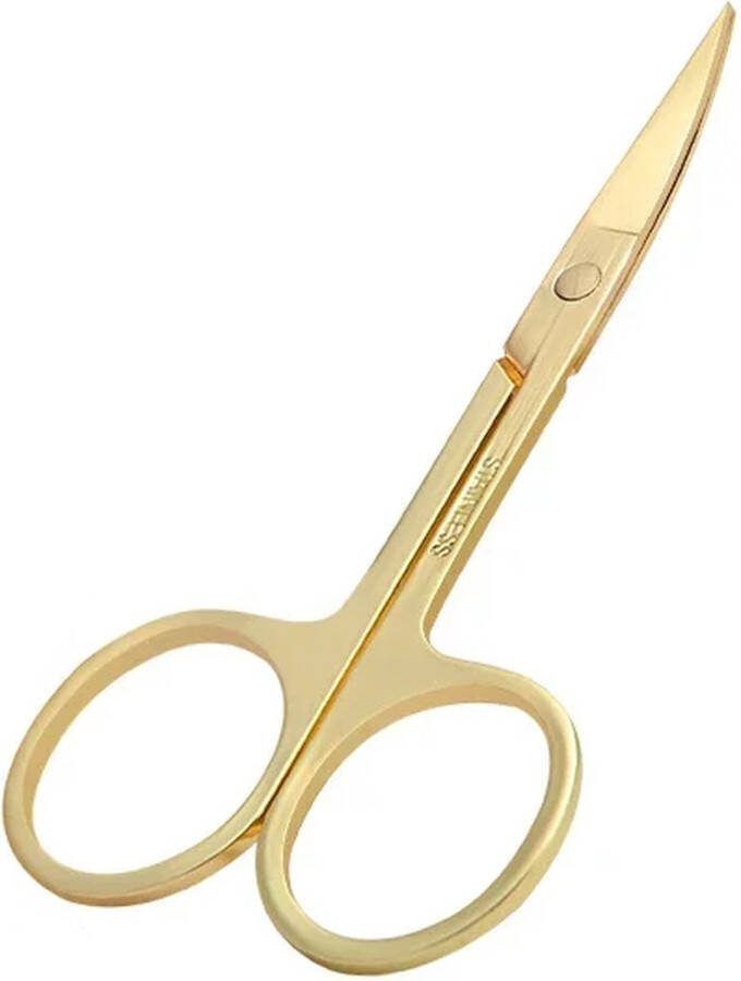 Wenkbrauw Schaar Wenkbrauw Schaartje Baard Schaartje Trimmer Gebogen Schaar Goud