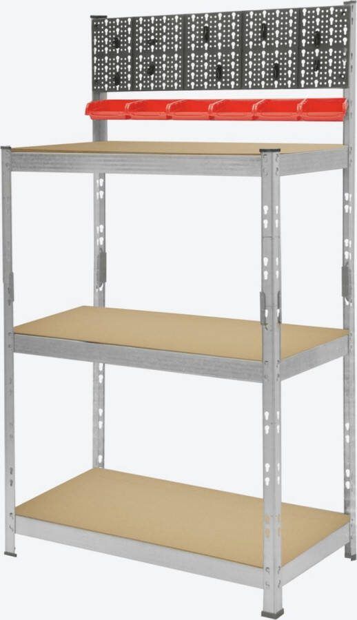 Werkbank 38 x 78 x 142 cm Met opbergruimte FSC gecertificeerd hout