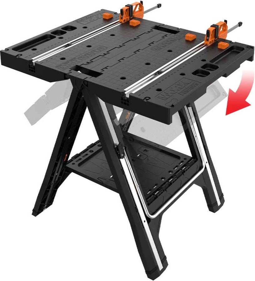 Werkbank werktafel Flexibele werkbank met groot werkblad