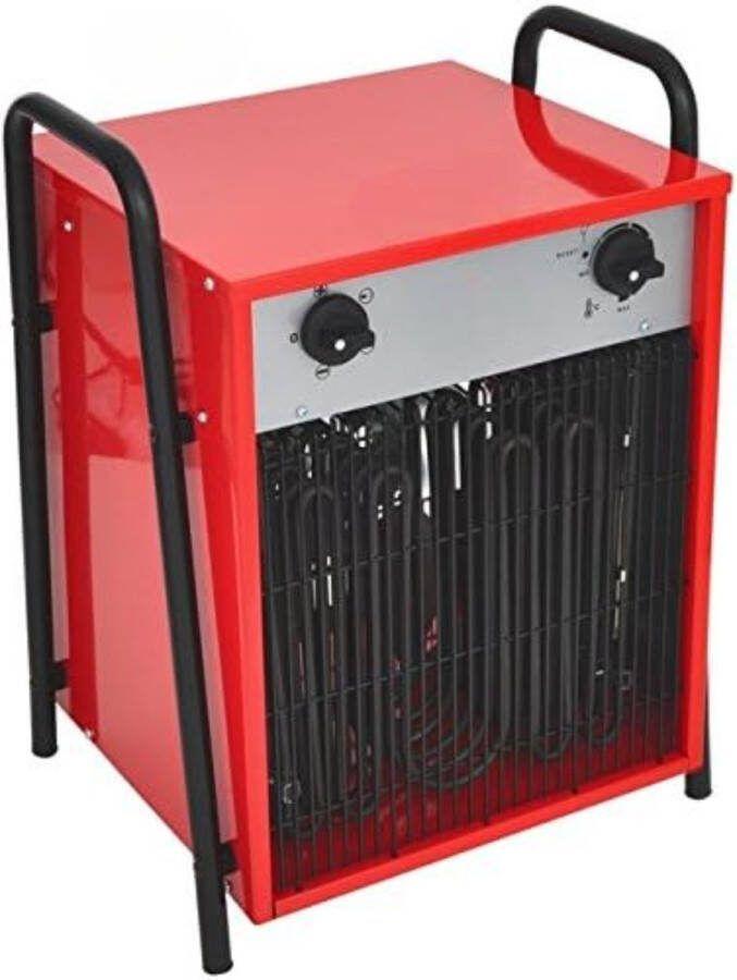 Werkplaatskachel Bouwkachel Werkplaats heater ‎36 x 41 x 55 cm Rood Zwart 15 kW 32 A