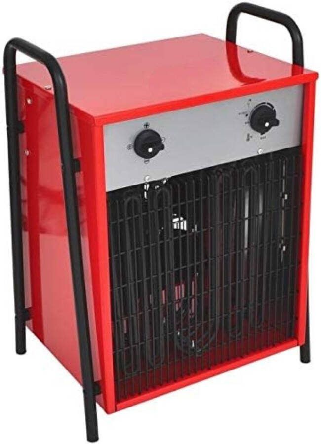 Werkplaatskachel Bouwkachel Werkplaats heater 60 x 43 x 43 cm Rood 20 kW 32 A 19 2kg