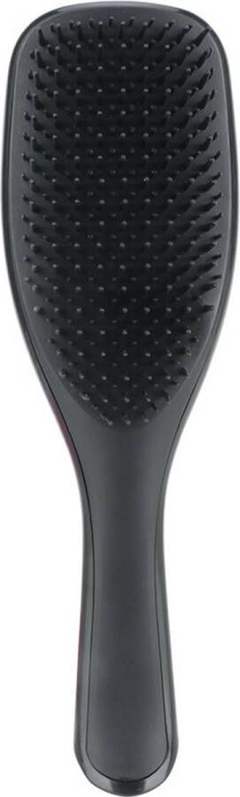 Wet Detangler Haarborstel Midnight Black Moeiteloze haarverzorging voor alle haartypes: nat droog en beschadigd Geweldig voor mannen en vrouwen Perfect voor ontwarren gladmaken en golvende stijlen Ideaal voor sneller föhnen (zwart)