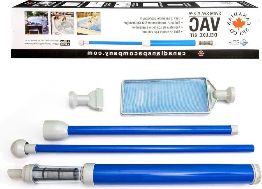 Whirlpool stofzuigerset met 3 opzetstukken lichtgewicht en draagbaar zwembadstofzuiger zonder batterijen en elektriciteit Canadian Spa Co. jacuzzi accessoires