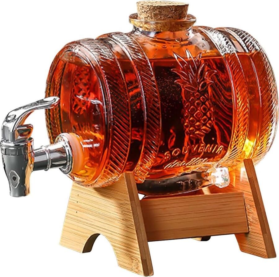 Whisky Decanter with Wooden Stand