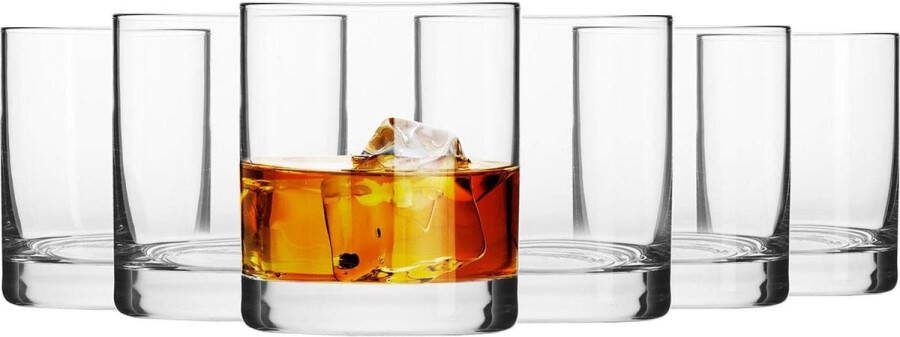 Whiskyglas Whisky Glazen Set van 6 300 ML Blended Collectie Perfect voor Thuis Restaurants en Feesten Vaatwasser Bestendig