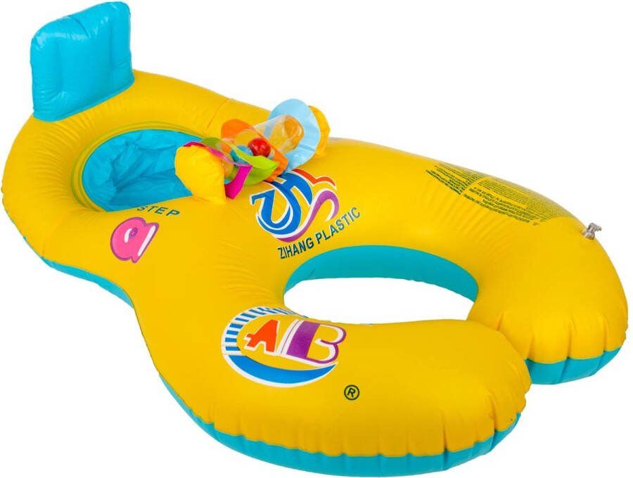 Wielponton met zitje voor moeder en kind Zwemband Baby Zwemboot kind