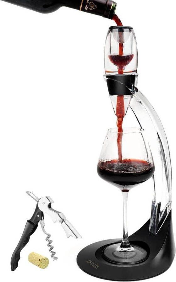 Wijnbeluchter Rode Wijn Decanter Wijnfilter Standaard Kurkentrekker Set met Zoekwoord1 Zoekwoord2 kurkentrekker wijn