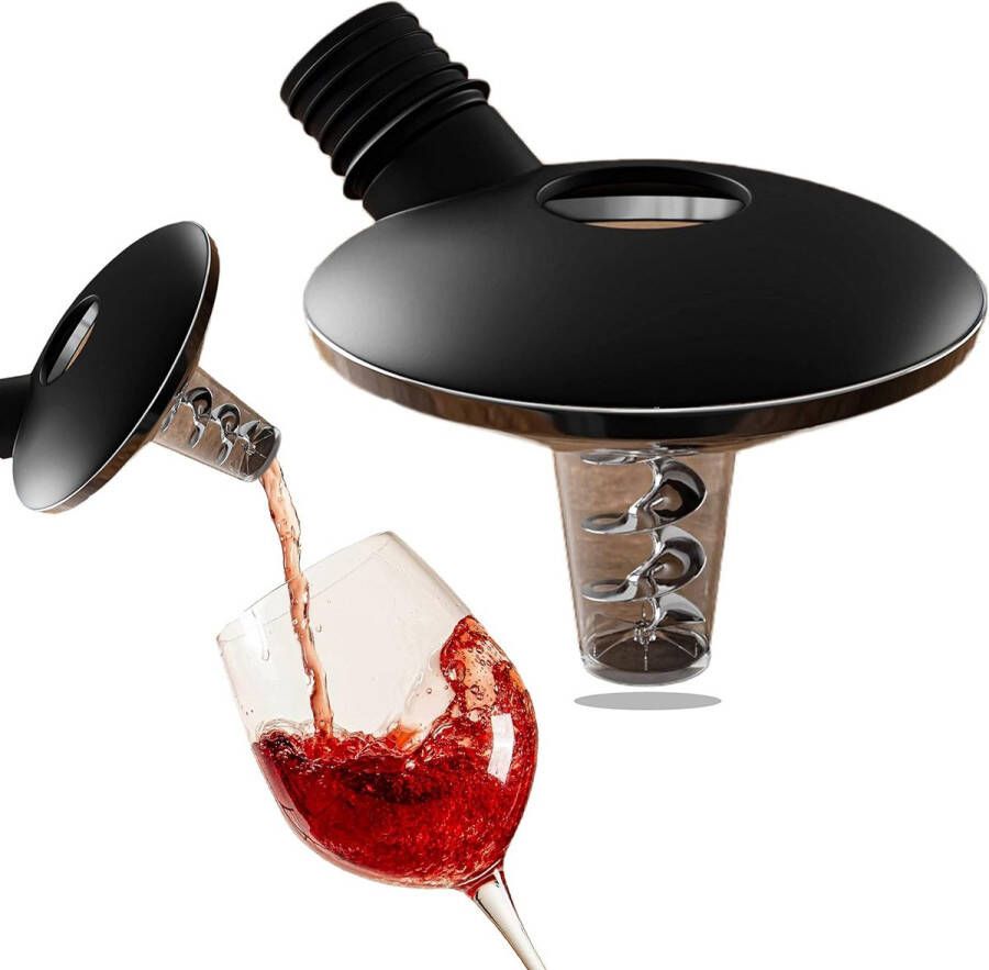 Wijnbeluchter Schenker-Premium Beluchter en Decanter Schenker-Voorkomt het lekken van wijn-Rode wijnflessenstop-Wijnaccessoires