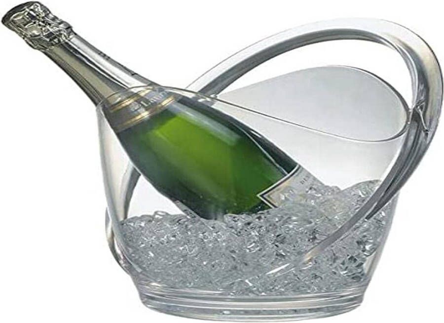 Wijn champagnekoeler glashelder