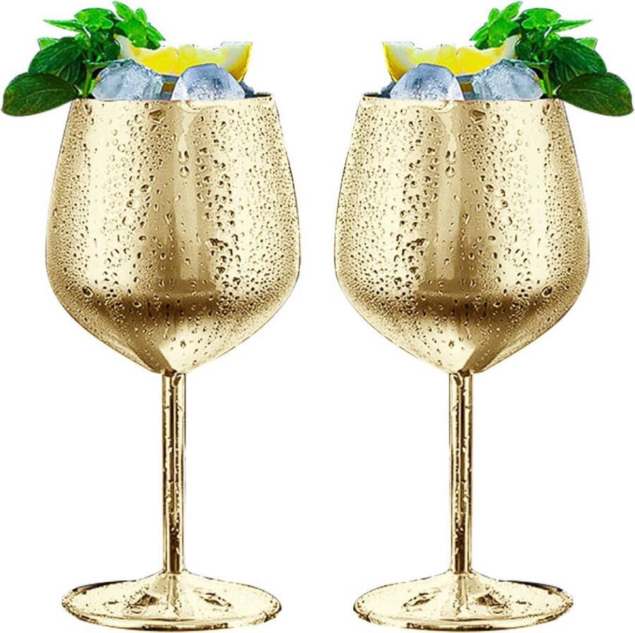 Wijnglas 350 ml roestvrij staal rode wijnglazen onbreekbare wijnglazen champagne- en cocktailglazen geschikt voor feestjes en outdoor-evenementen (zilver)