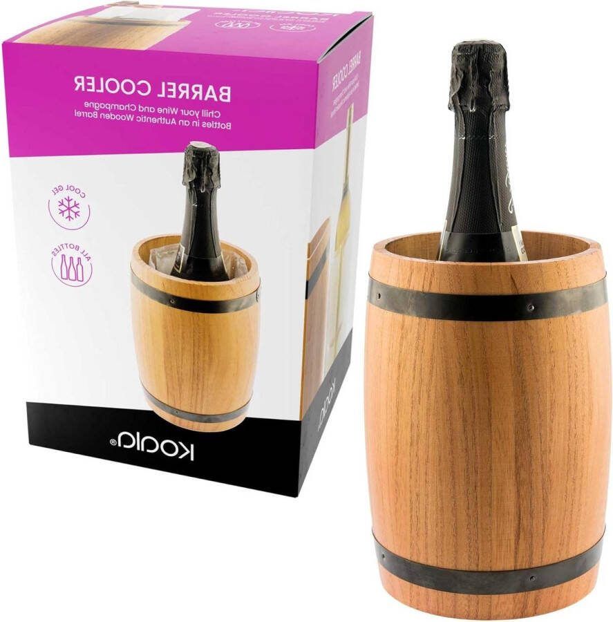Wijnkoeler Houten Vat Spain Barrel met Vriesgel