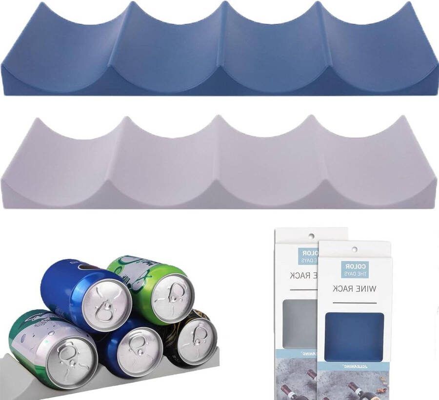 Wijnrek Europese stijl Flessenhouder-Koelkast Antislip Plastic Flessenhouder voor Flessen & Eettafels Kluisjes Bierrekken Drinkflesrekken