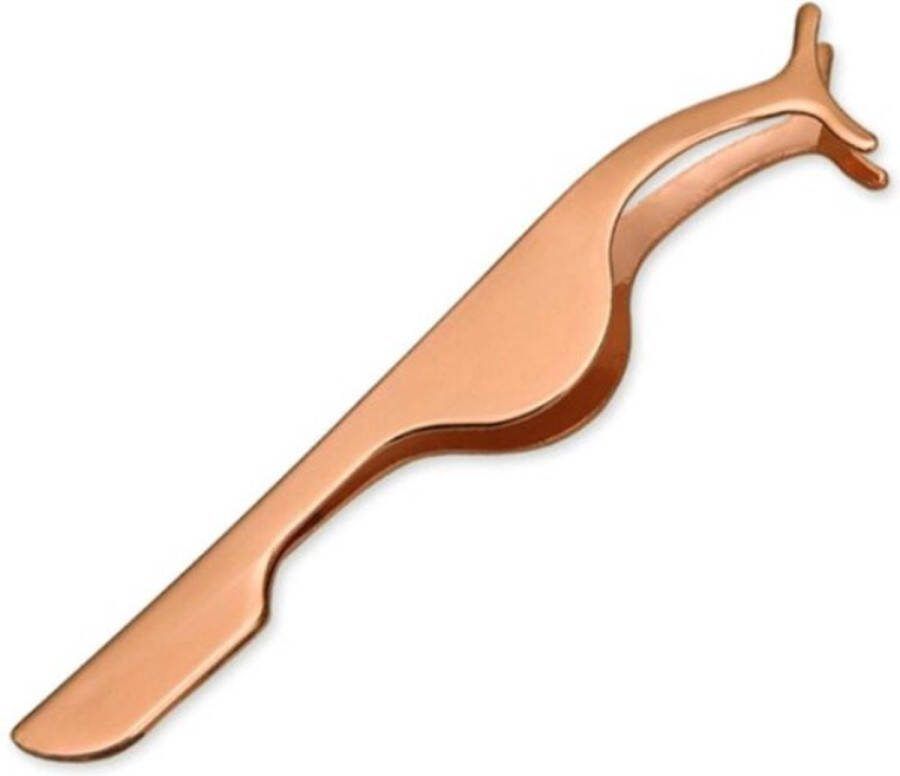 Wimperpincet Pincet Eyelash Applicator Pincet Voor Nep Wimpers METAAL BRONS
