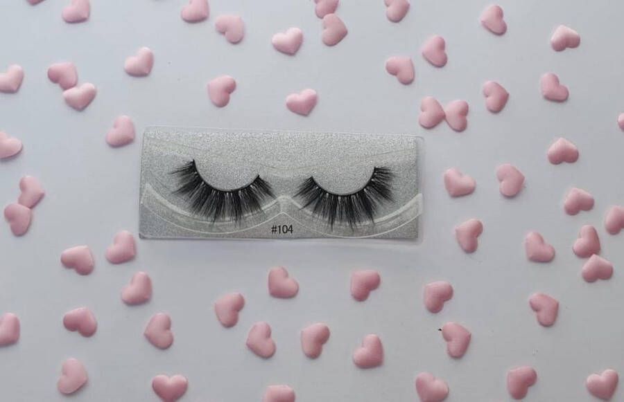 Wimpers #104 Heart nepwimpers valse wimpers wimperstrips- wimperextensions incl. lijm