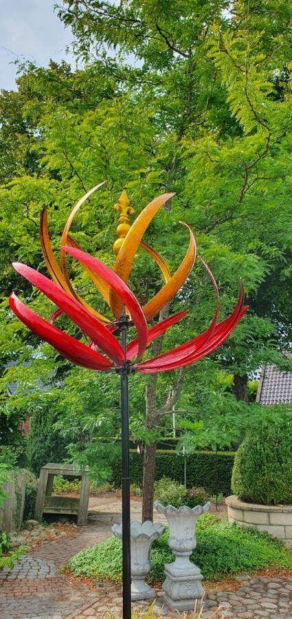 WINDMOLEN PHOENIX TUINSTEKER METAAL TUINSTEKER GEPOEDERCOAT WINDSPINNER