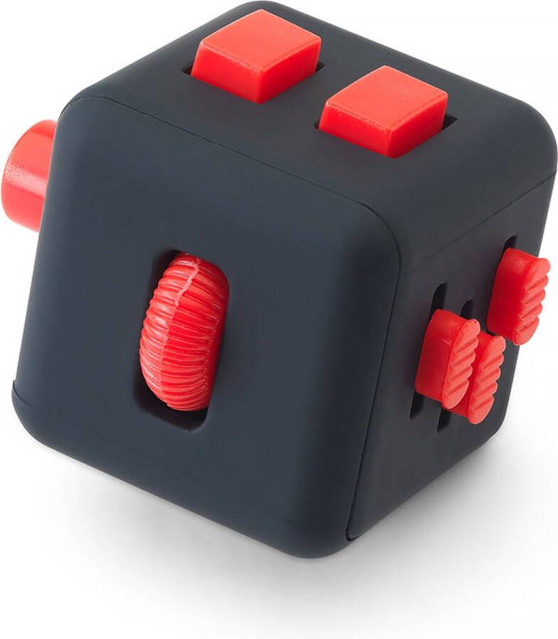 #Winning Novelty Twiddle Cube V2 Zwart Rood Fidget Cube