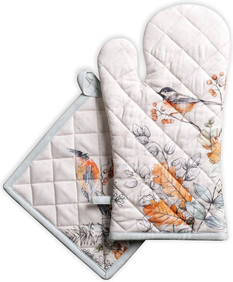 Winter Wonderland Ovenhandschoenen en Pannenlappen Kerstset
