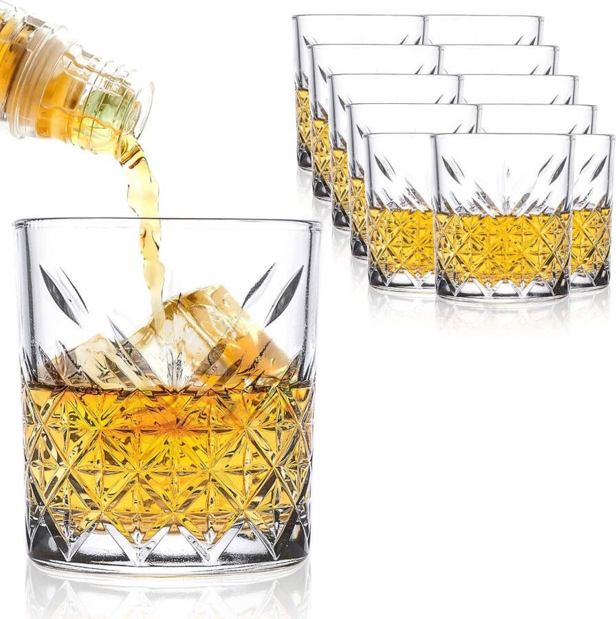 Wisky glas cadeauset voor mannen papa tumbler voor Scotch cocktail rum Whiskyglazen 12pcs