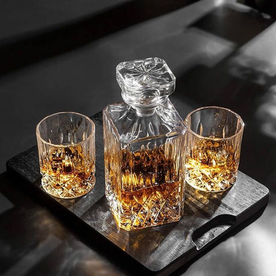 Wisky glas cadeauset voor mannen papa tumbler voor Scotch cocktail rum Whiskyglazen 5pcs