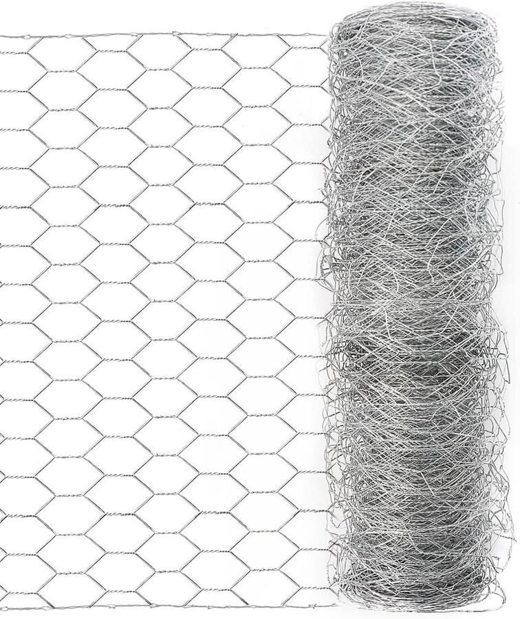 Wit Kippengaas 165 '' × 590 '' voor Tuin Ambachten 1 Inch Gaas Hekwerk voor Huisdier Konijn Dierlijke Barrière
