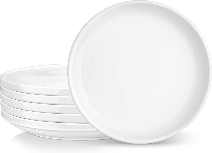 Witte borden voor 6 personen 10 5 inch dinerborden met lippen servies set vaatwasser bestendig borden set 6 person