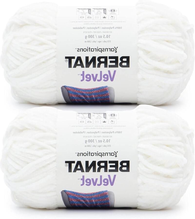 Witte Velvet Garen 300g Pakket Polyester #5 Volumineus 300 Yards Breien & Haken