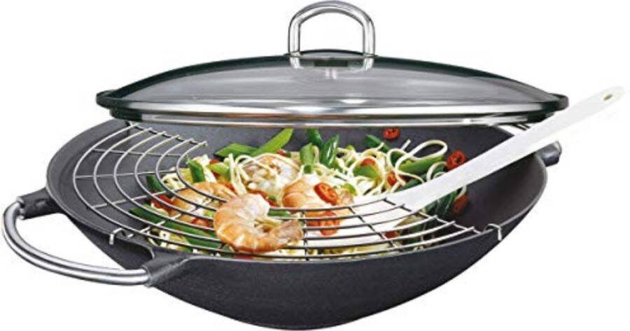 Wokpan 36 Cm Wokpan Met Deksel Wokpan Inductie
