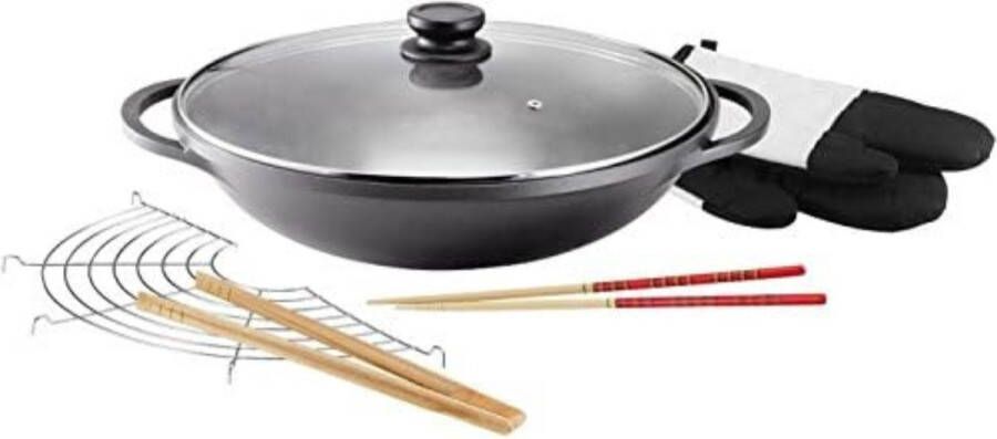 Wokpan 36 Cm Wokpan Met Deksel Wokpan Inductie