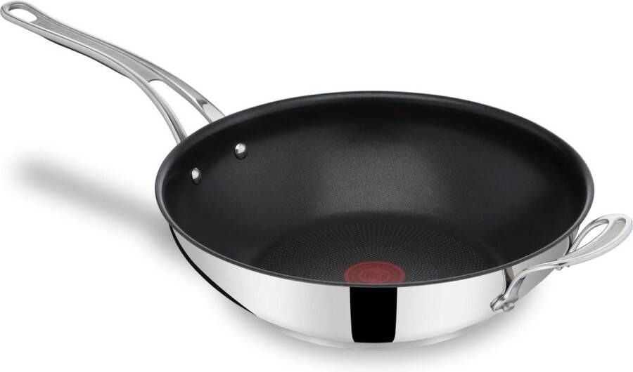 Wokpan inductie 30 cm Thermo-Signal RVS handgreep Duurzame coating Geschikt voor oven Jamie Oliver Cook's Classics E3068834 Wokpan inductie