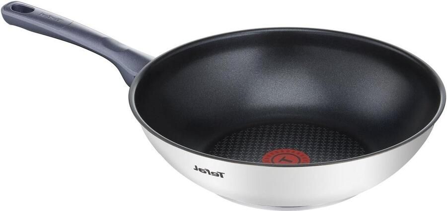 Wokpan inductie roestvrij staal 28 cm Tefal G7131914 dailycook pan Wokpan inductie