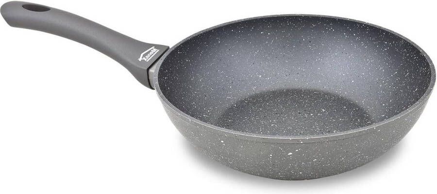 Wokpan van Gesmeed Aluminium 5 Lagen Milieuvriendelijke Anti-aanbaklaag 20 cm Grote Wokpan