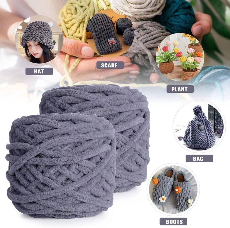 Wol om te haken 6 stuks 100 g wol voor breien breiwol wol voor haken breigaren meerkleurige set voor dekens truien schoenen mutsen sjaals
