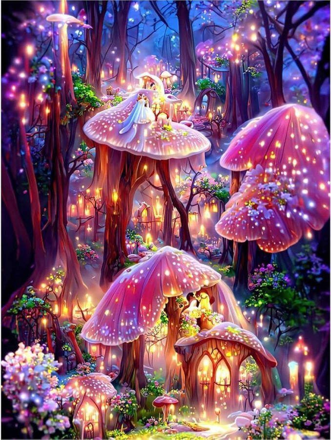 Wonderland landschap diamantschilderij kit volwassenen diamantkunst volledige ronde diamant borduurwerk ambachtelijke kit kunst schilderijen Diamond painting