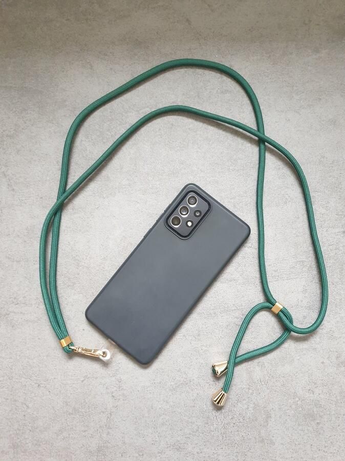 Wondersathome Universeel telefoonkoord Groen telefoon koord voor telefoon hoesje verstelbare afneembare schouderhals crossbody universeel voor elke mobiele telefoon ketting
