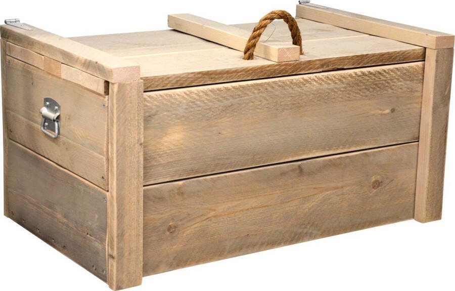 Wood4you Speelgoedkist Army Steigerhout 80Lx44Hx50D 80cm