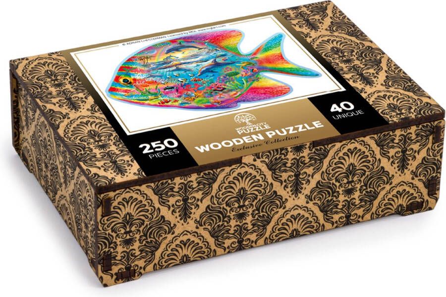 Wooden City Puzzel: MAGIC FISH 250 40 in hout 8+