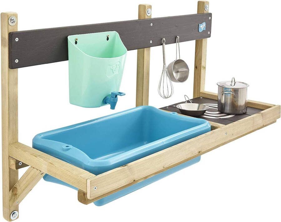 Wooden Mud Kitchen Deluxe Groen 36 x 81 x 56 cm Speelhuis Accessoires